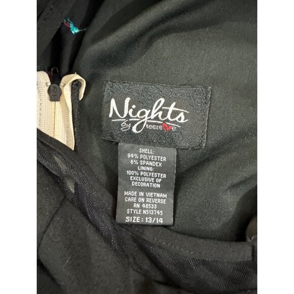 Nights By Teeze Me Embellished Halter Dress Size 13/14 - Picture 6 of 6